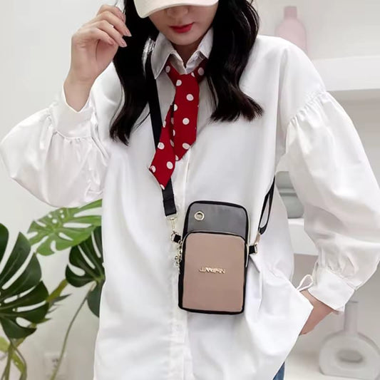 Women Sling Shoulder Bag Multi-pocket Design Crossbody Bag Ladies Multifunction Nylon Phone Purse Causal Travel Small Handbags