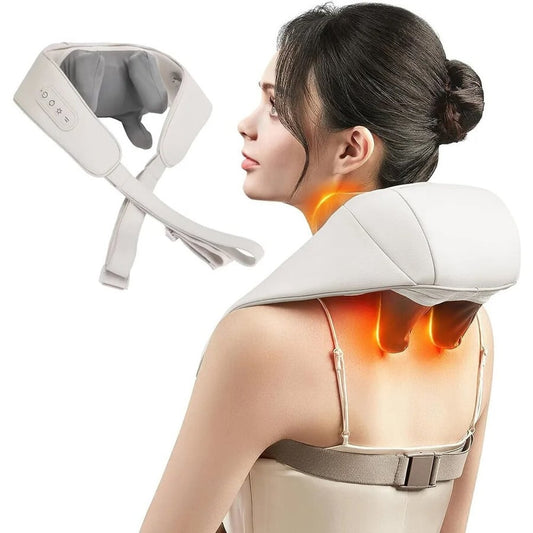 Neck & Back Massager with Heat Deep 5D Kneading Massage For Shoulder Pain Relief