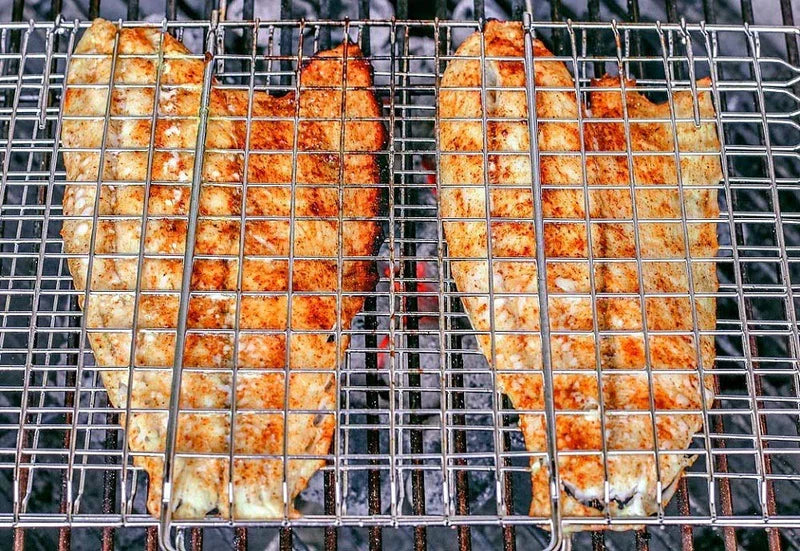 Complete BBQ Accessories 1 Piece Portable Grill 1 Piece Oil Spray Bottle 1 Piece Oil Bottle with Brush 1 Piece BBQ Clip Folder Grill (Pack of 6) Barbecue Skewers Stainless Steel Sticks
