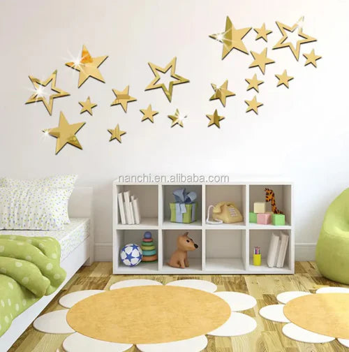 3D Acrylic Decor Mirror Wall Sticker for Dining Room Wall Decor  for Dining Room Wall Decor