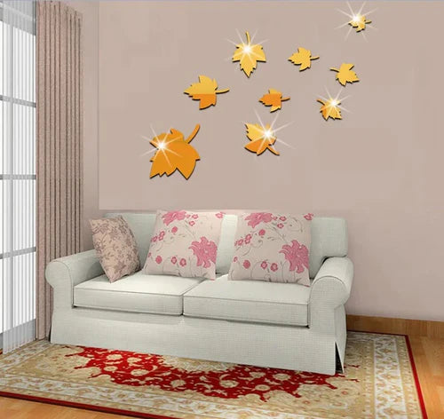 3D Acrylic Decor Mirror Wall Sticker for Dining Room Wall Decor  for Dining Room Wall Decor