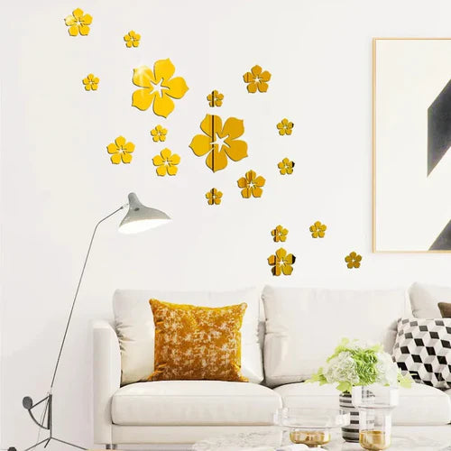 3D Acrylic Decor Mirror Wall Sticker for Dining Room Wall Decor  for Dining Room Wall Decor
