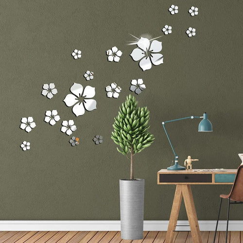 3D Acrylic Decor Mirror Wall Sticker for Dining Room Wall Decor  for Dining Room Wall Decor