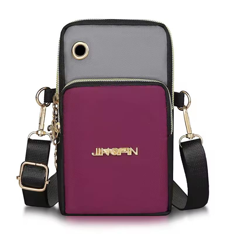 Women Sling Shoulder Bag Multi-pocket Design Crossbody Bag Ladies Multifunction Nylon Phone Purse Causal Travel Small Handbags